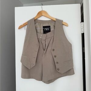 Zara Linen Two Piece Set